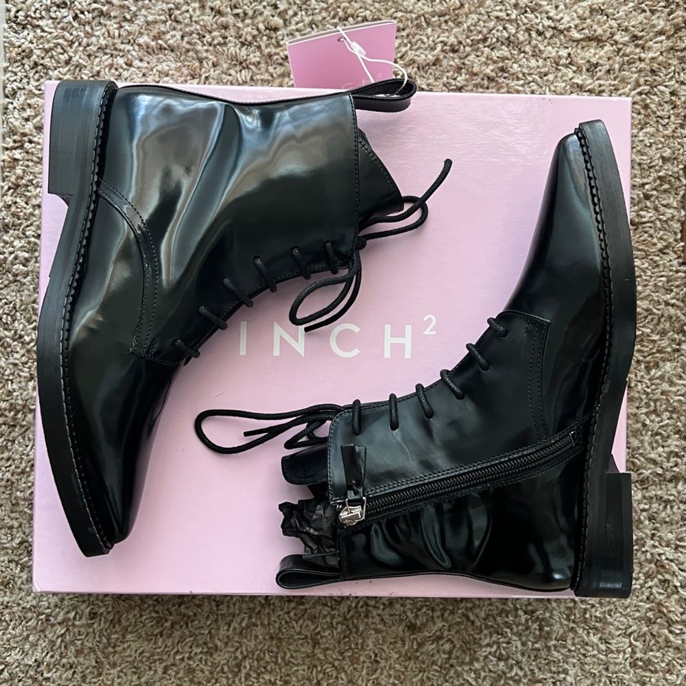Inch2 handmade real leather dapper pointed toe boots